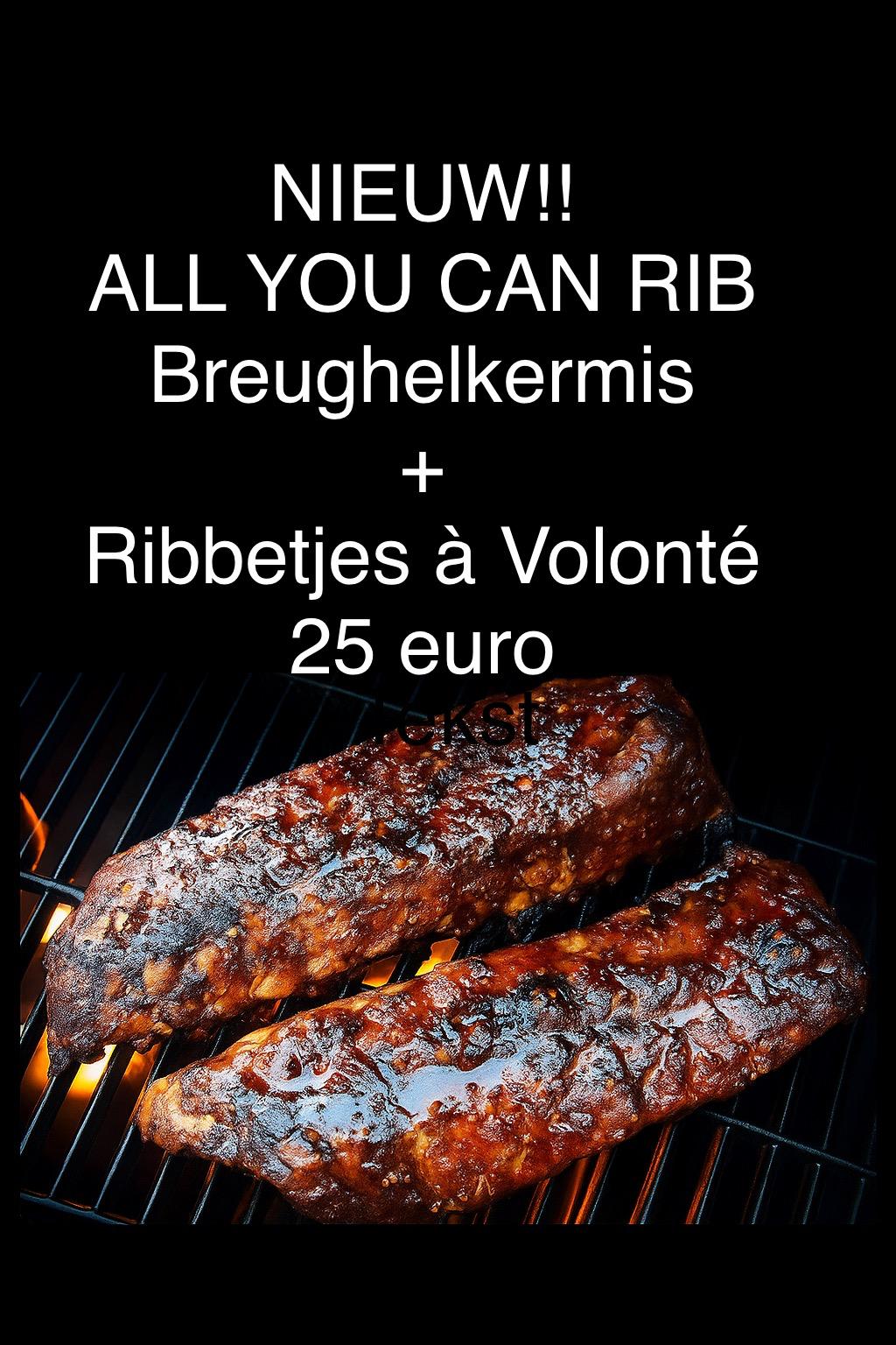 All You Can Rib - Breughelkermis - Ribbetjes à Volonté - 25 euro
